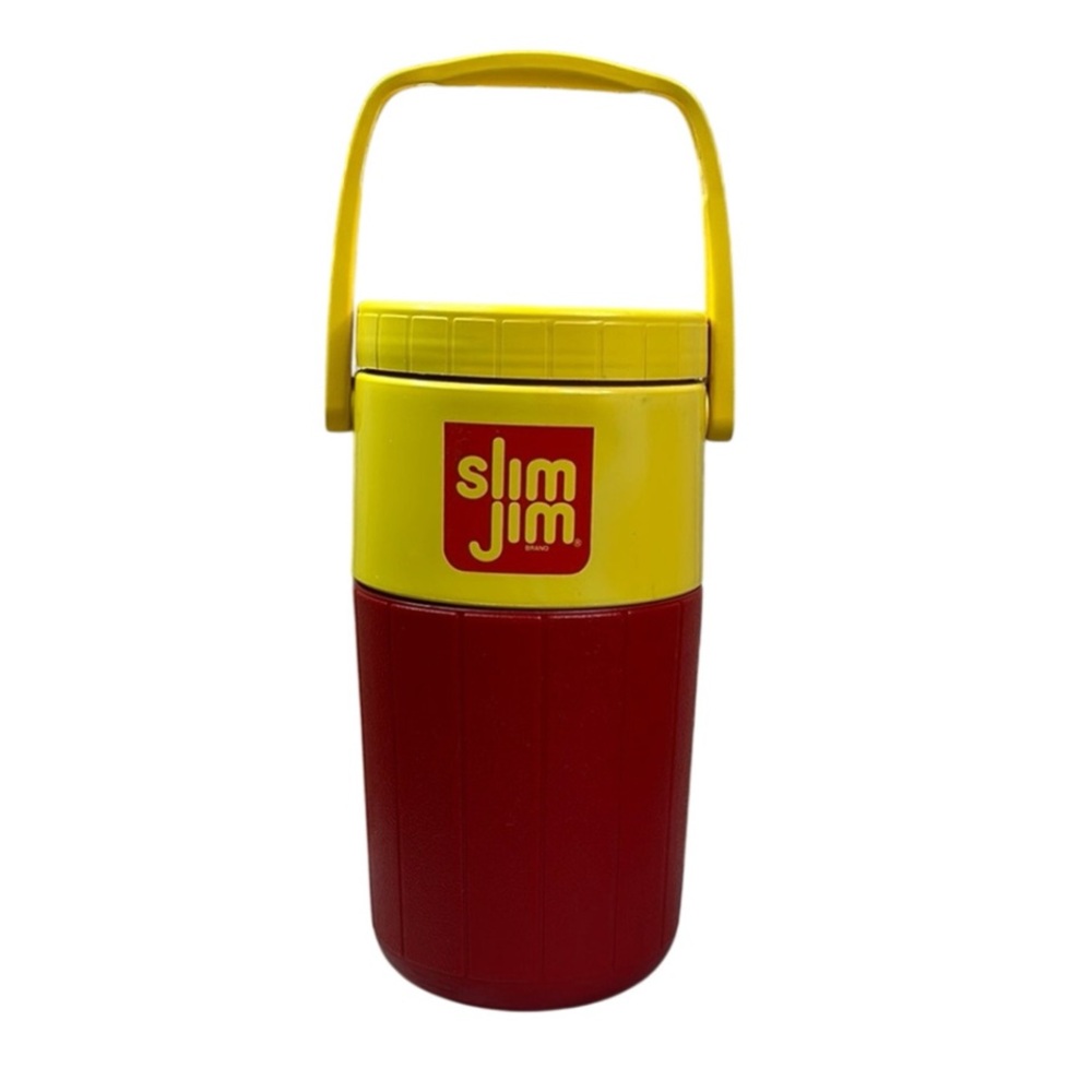 CCO Vintage Coleman Slim Jim Beef Stick Thermos Cooler with Handle Spout Drinks